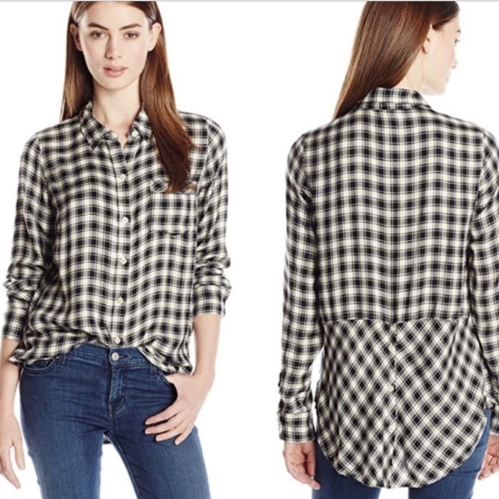 Lucky Brand Bungalow Plaid Check Print Flannel Shirt